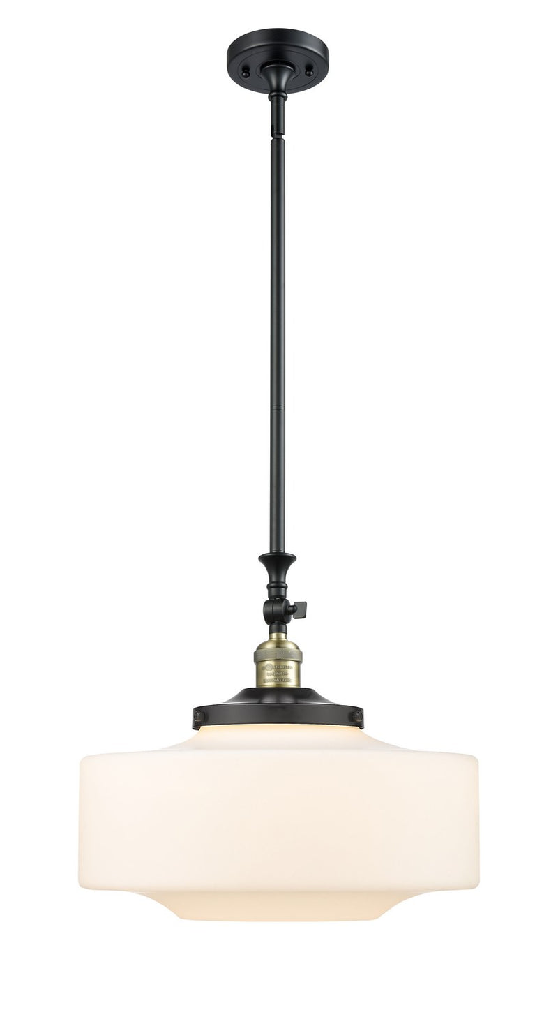 Innovations 206-BAB-G691-16 One Light Mini Pendant, Black Antique Brass