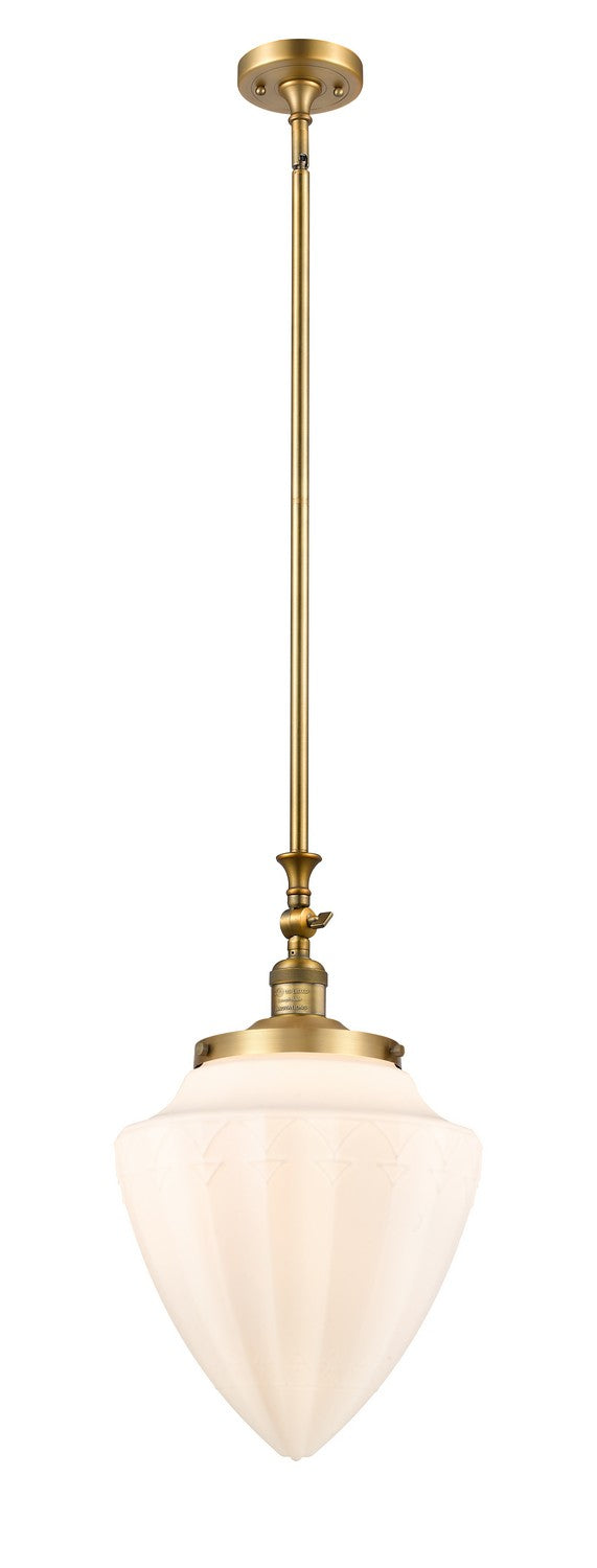 Innovations 206-BB-G661-12 One Light Mini Pendant, Brushed Brass