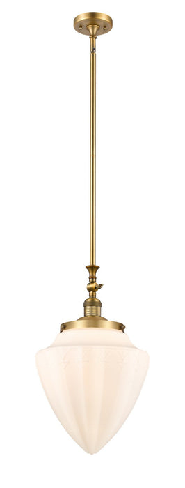 Innovations 206-BB-G661-12 One Light Mini Pendant, Brushed Brass