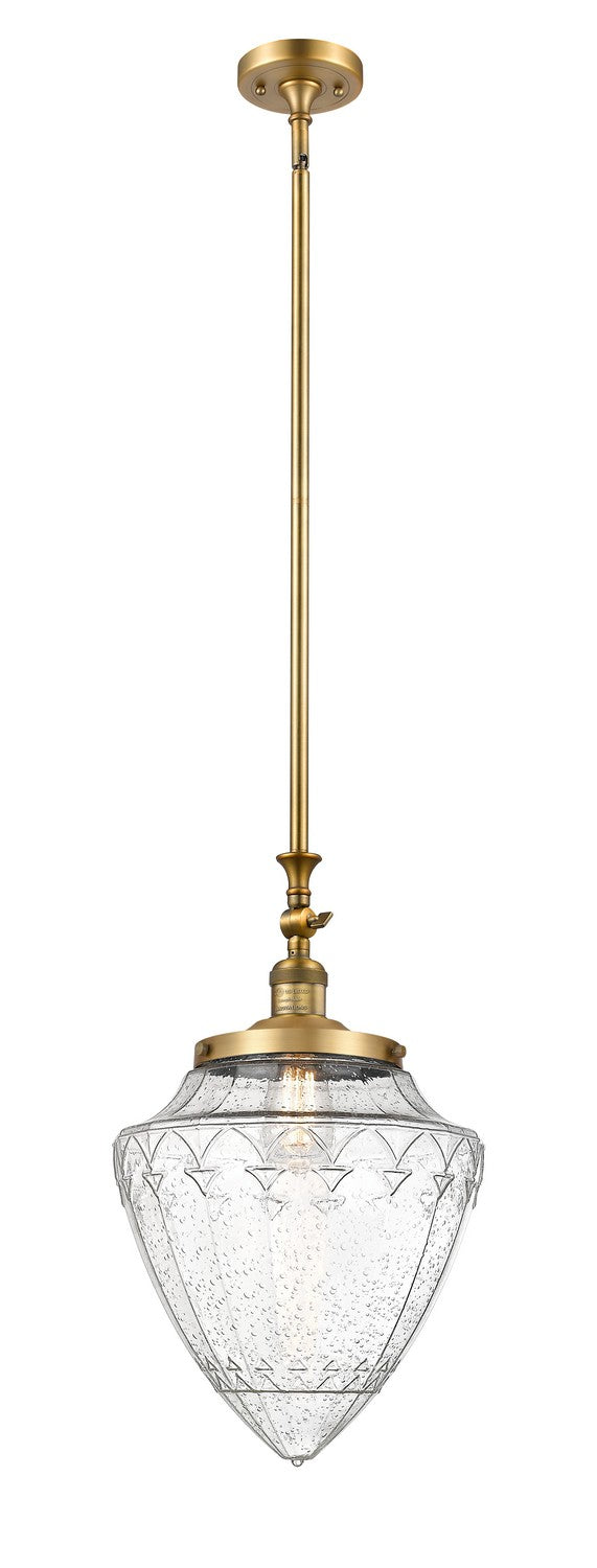 Innovations 206-BB-G664-12 One Light Mini Pendant, Brushed Brass