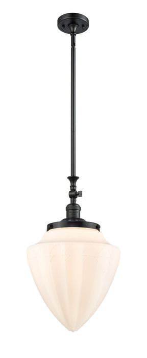 Innovations 206-BK-G661-12 One Light Mini Pendant, Matte Black