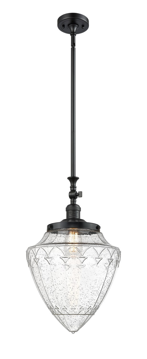 Innovations 206-BK-G664-12 One Light Mini Pendant, Matte Black