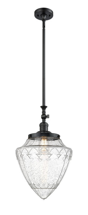 Innovations 206-BK-G664-12 One Light Mini Pendant, Matte Black