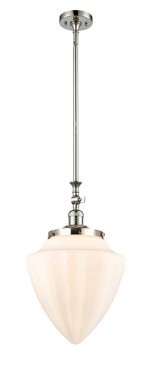 Innovations 206-PN-G661-12 One Light Mini Pendant, Polished Nickel