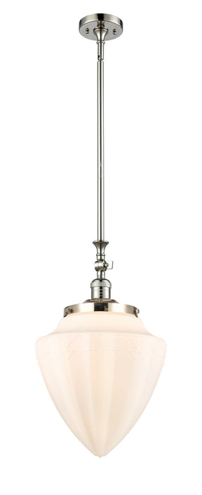 Innovations 206-PN-G661-12 One Light Mini Pendant, Polished Nickel