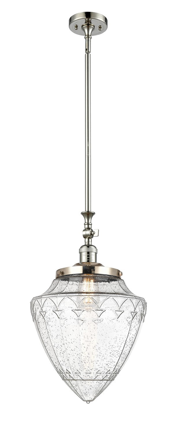 Innovations 206-PN-G664-12 One Light Mini Pendant, Polished Nickel