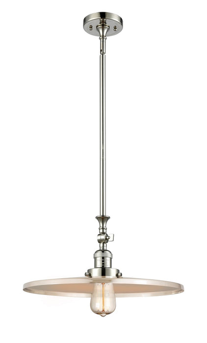 Innovations 206-PN-MFR-PN-16 One Light Mini Pendant, Polished Nickel
