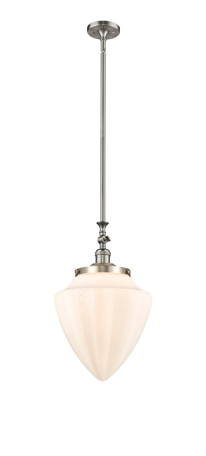 Innovations 206-SN-G661-12 One Light Mini Pendant, Brushed Satin Nickel