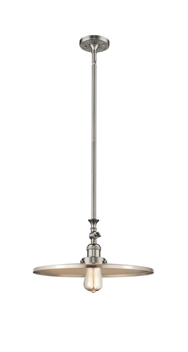 Innovations 206-SN-MFR-SN-16 One Light Mini Pendant, Brushed Satin Nickel