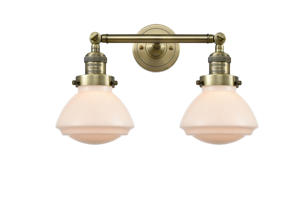Innovations 208-AB-G321-LED LED Bath Vanity, Antique Brass
