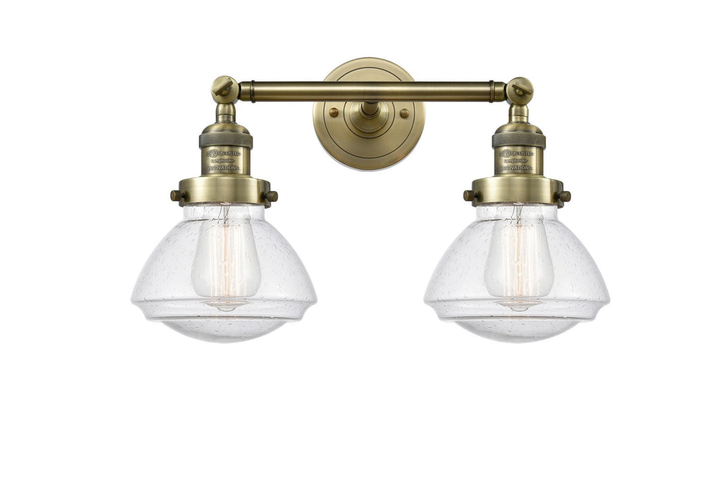 Innovations 208-AB-G324-LED LED Bath Vanity, Antique Brass