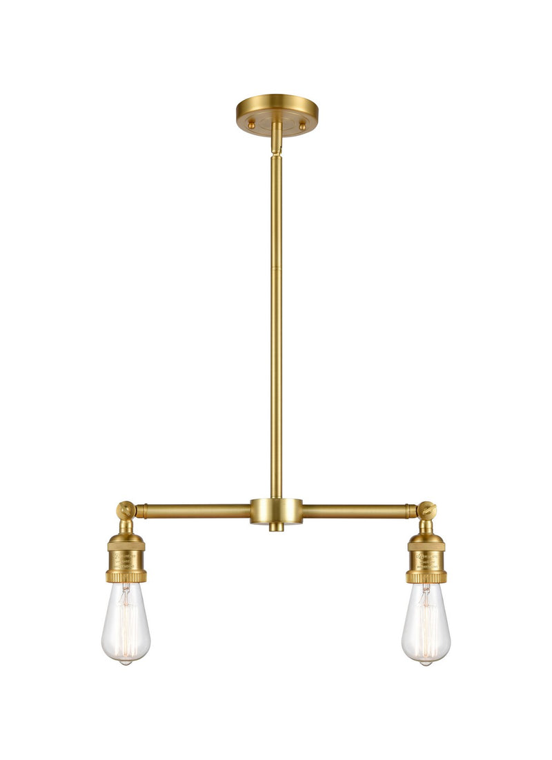 Innovations 209-SG Two Light Island Pendant, Satin Gold