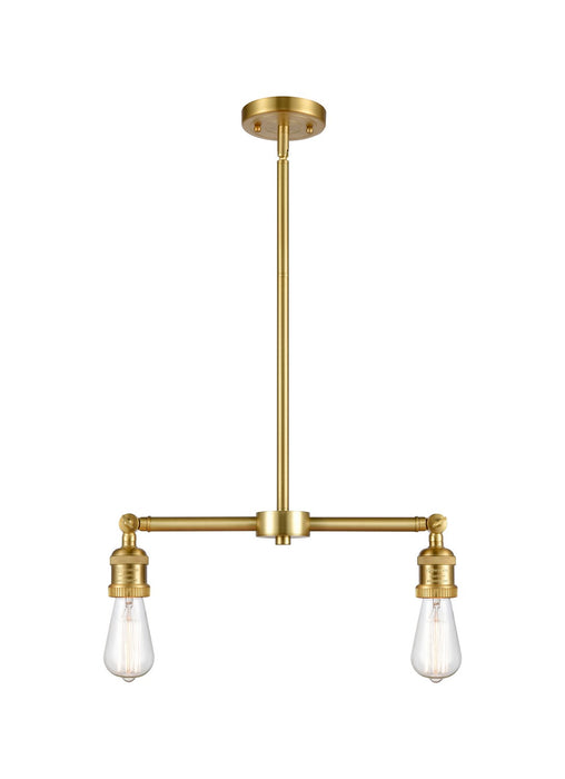 Innovations 209-SG Two Light Island Pendant, Satin Gold