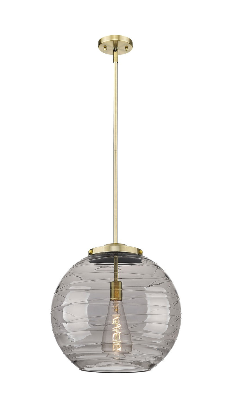 Innovations 221-1S-AB-G1213-16SM One Light Pendant, Antique Brass