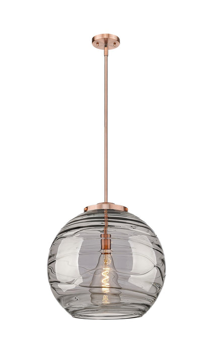 Innovations 221-1S-AC-G1213-18SM One Light Pendant, Antique Copper