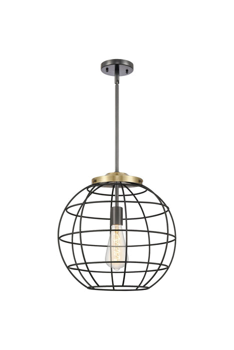 Innovations 221-1S-BAB-CE-16-BK One Light Pendant, Black Antique Brass