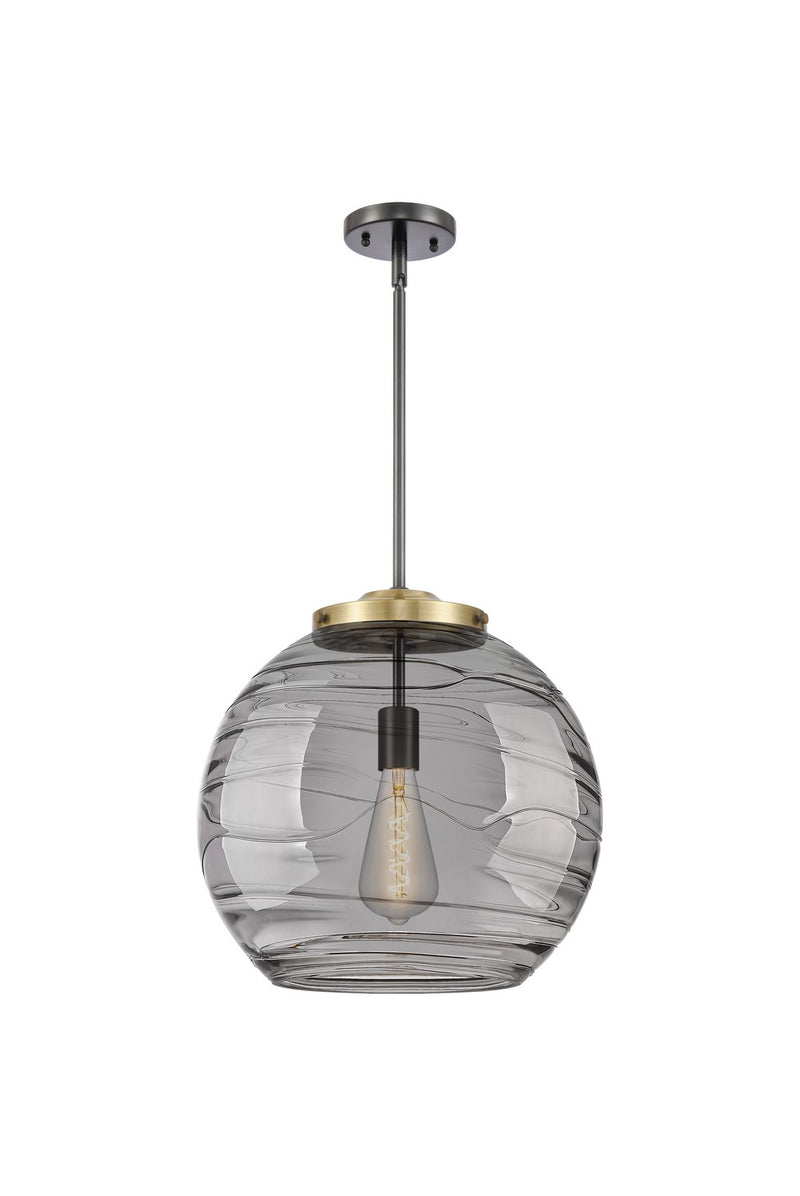 Innovations 221-1S-BAB-G1213-16SM One Light Pendant, Black Antique Brass