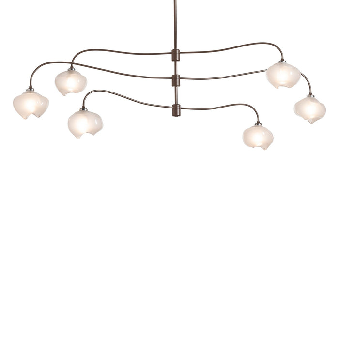Hubbardton Forge 136357-SKT-MULT-05-FD0710 Six Light Pendant, Bronze