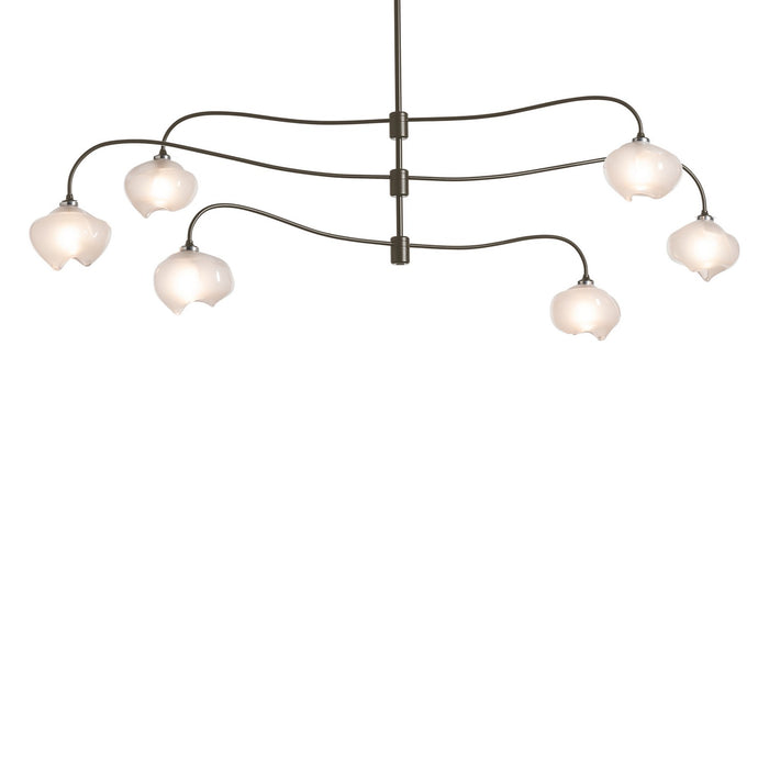 Hubbardton Forge 136357-SKT-MULT-14-FD0710 Six Light Pendant, Oil Rubbed Bronze