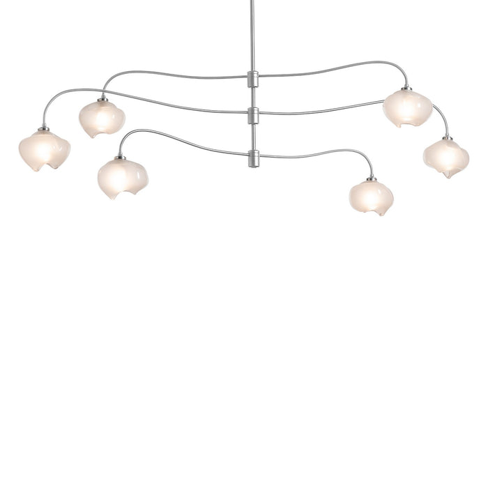 Hubbardton Forge 136357-SKT-MULT-85-FD0710 Six Light Pendant, Sterling