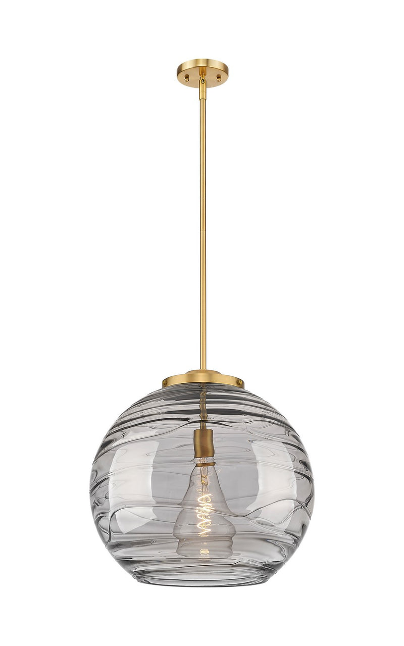 Innovations 221-1S-BB-G1213-18SM One Light Pendant, Brushed Brass