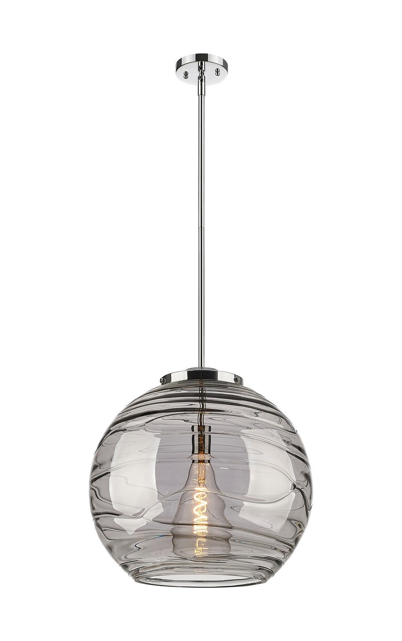 Innovations 221-1S-PC-G1213-18SM One Light Pendant, Polished Chrome