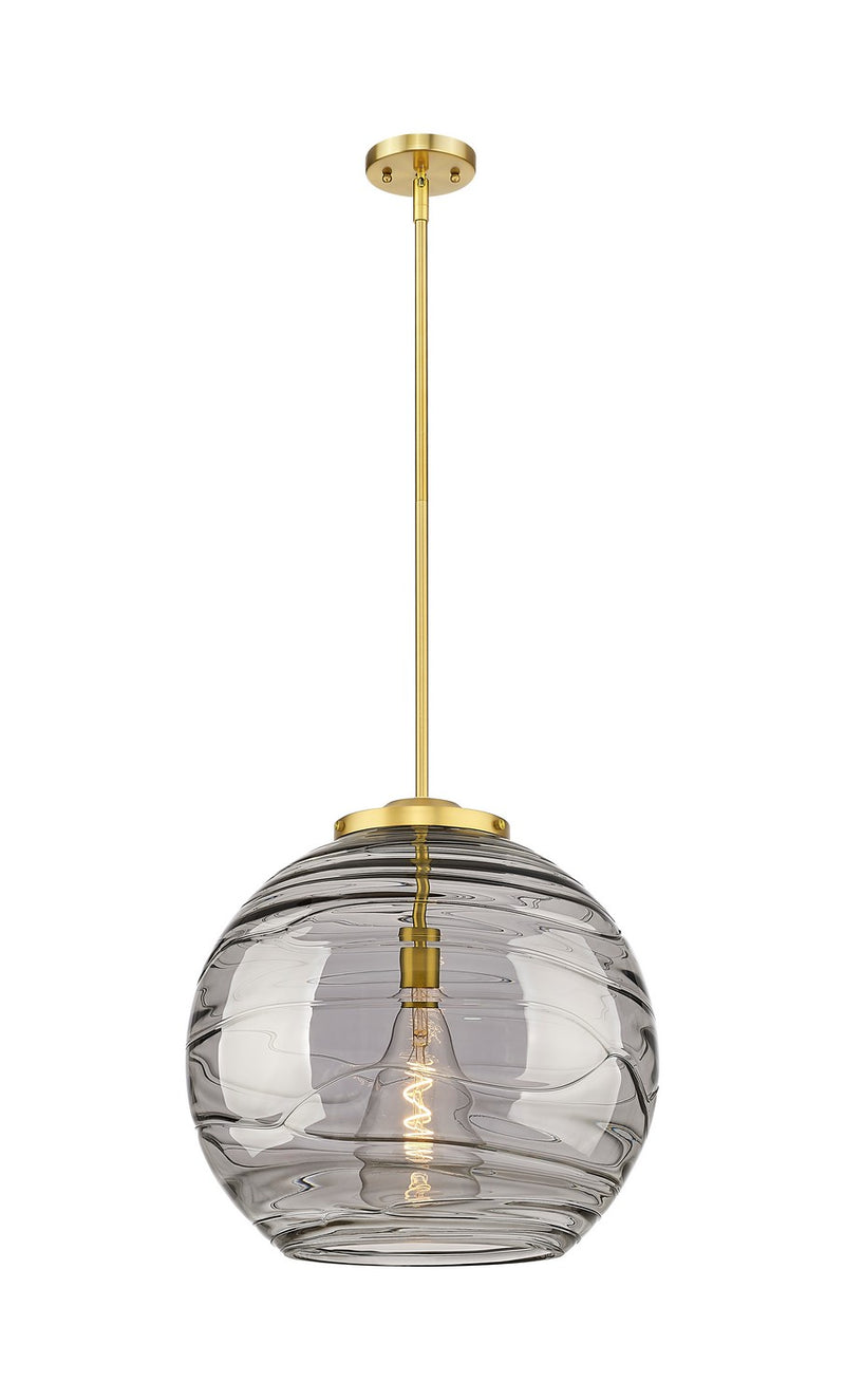 Innovations 221-1S-SG-G1213-18SM One Light Pendant, Satin Gold