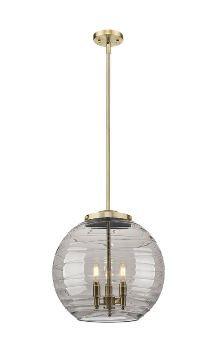 Innovations 221-3S-AB-G1213-16SM Three Light Pendant, Antique Brass
