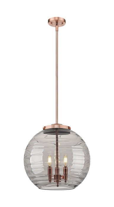 Innovations 221-3S-AC-G1213-16SM Three Light Pendant, Antique Copper