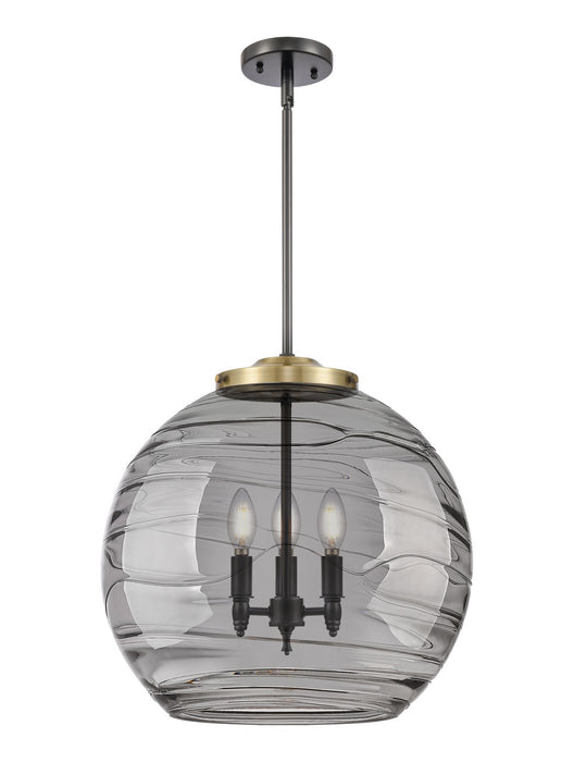 Innovations 221-3S-BAB-G1213-18SM Three Light Pendant, Black Antique Brass