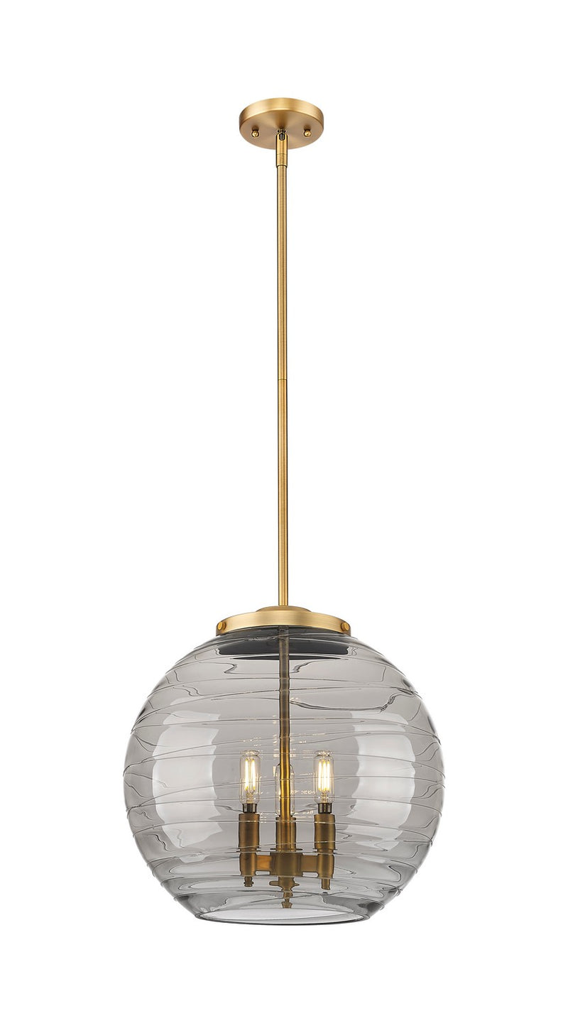Innovations 221-3S-BB-G1213-16SM Three Light Pendant, Brushed Brass
