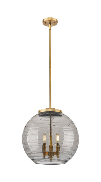 Innovations 221-3S-BB-G1213-16SM Three Light Pendant, Brushed Brass