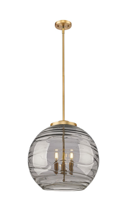 Innovations 221-3S-BB-G1213-18SM Three Light Pendant, Brushed Brass