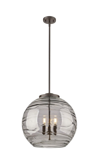 Innovations 221-3S-OB-G1213-18SM Three Light Pendant, Oil Rubbed Bronze