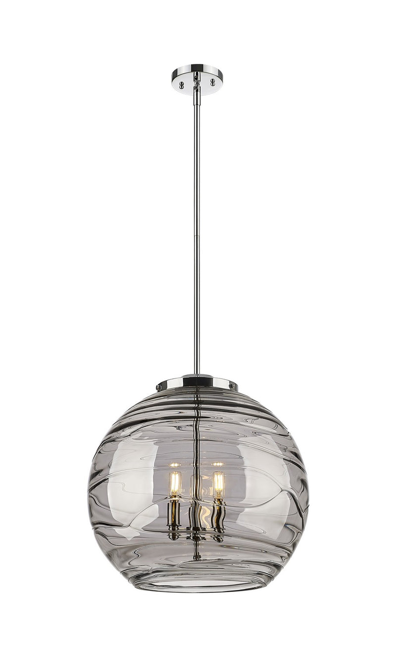 Innovations 221-3S-PC-G1213-18SM Three Light Pendant, Polished Chrome