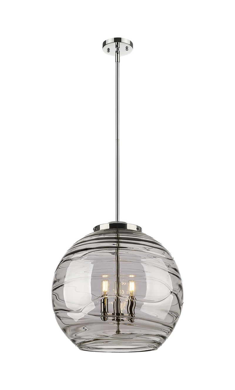 Innovations 221-3S-PN-G1213-18SM Three Light Pendant, Polished Nickel