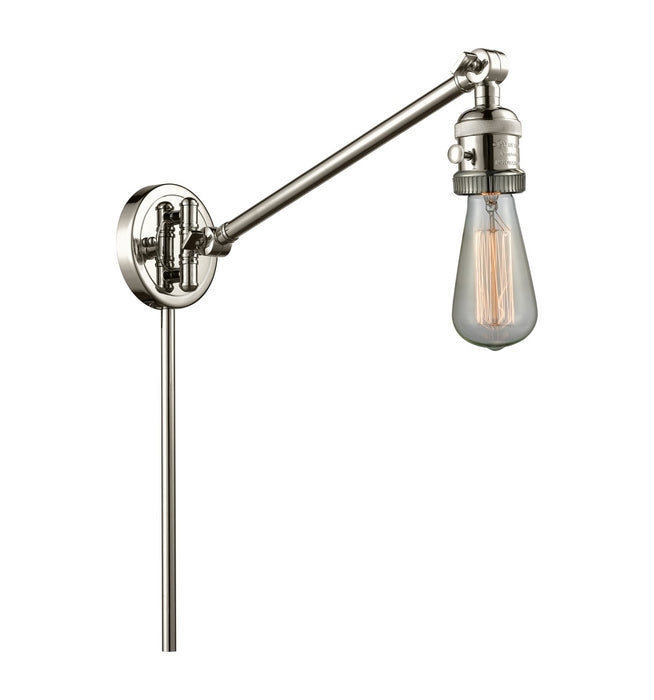 Innovations 237-PN One light Swing Arm With Switch, Polished Nickel