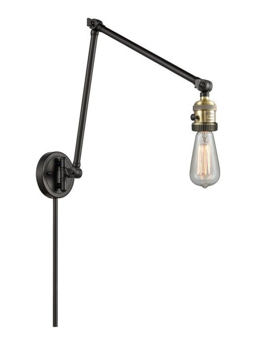 Innovations 238-BAB One Light Swing Arm Lamp, Black Antique Brass