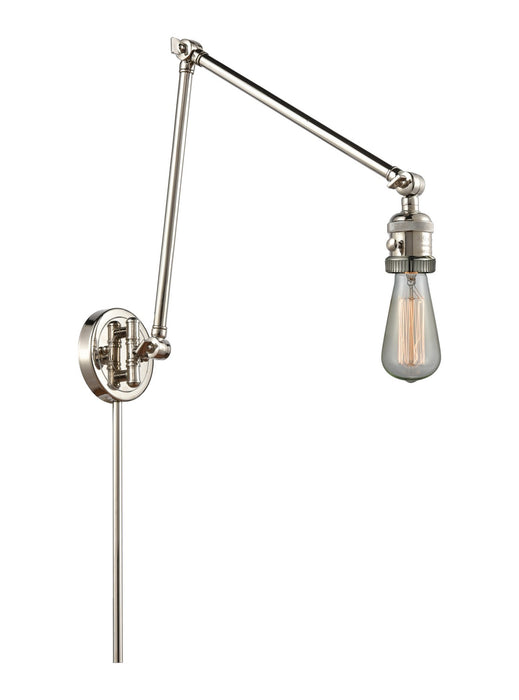 Innovations 238-PN One Light Swing Arm Lamp, Polished Nickel