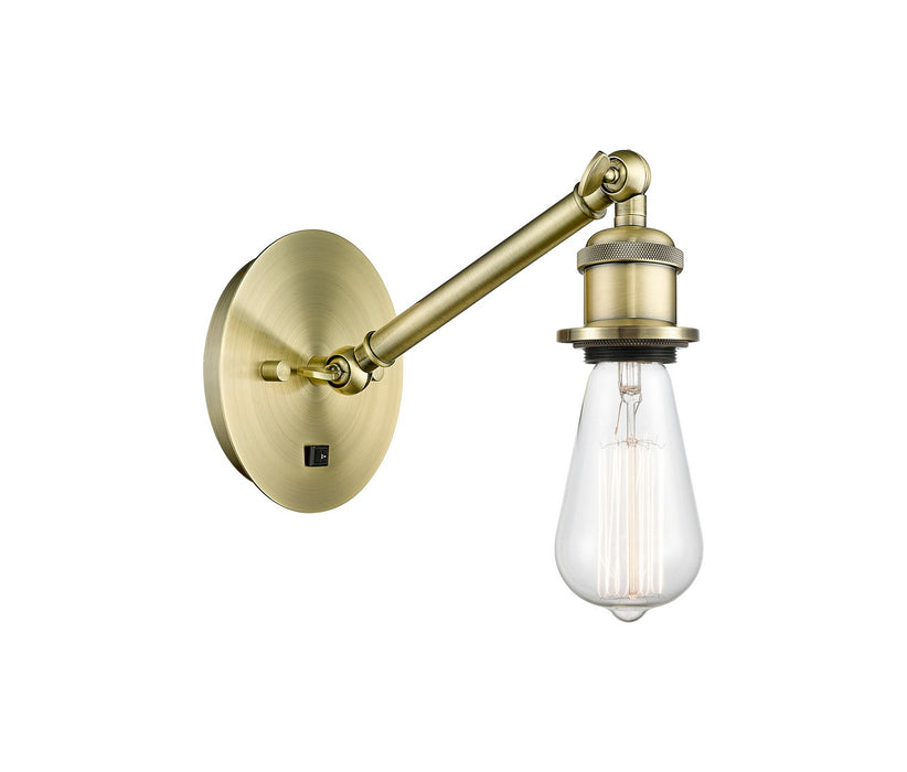 Innovations 317-1W-AB One Light Wall Sconce, Antique Brass