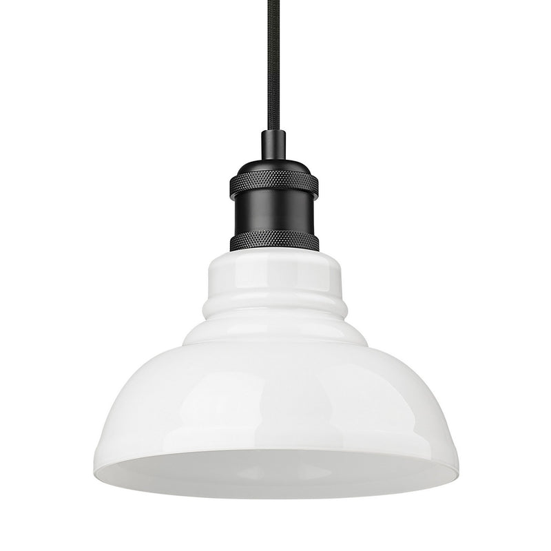 Golden 0305-S BLK-VMG One Light Pendant, Matte Black