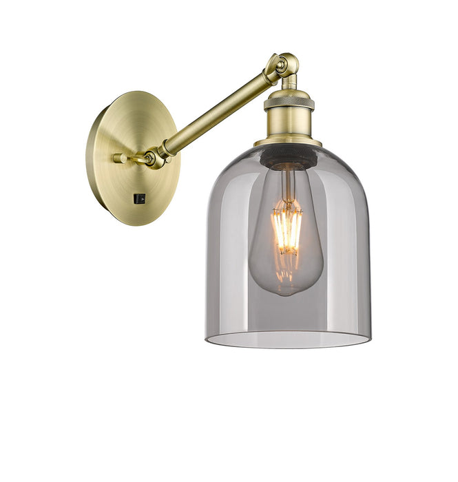 Innovations 317-1W-AB-G558-6SM One Light Wall Sconce, Antique Brass