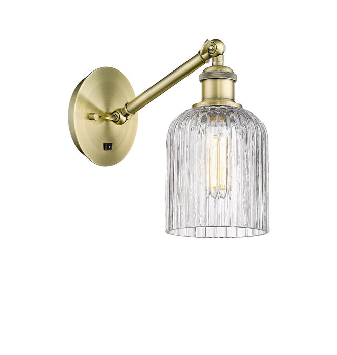 Innovations 317-1W-AB-G559-5CL One Light Wall Sconce, Antique Brass