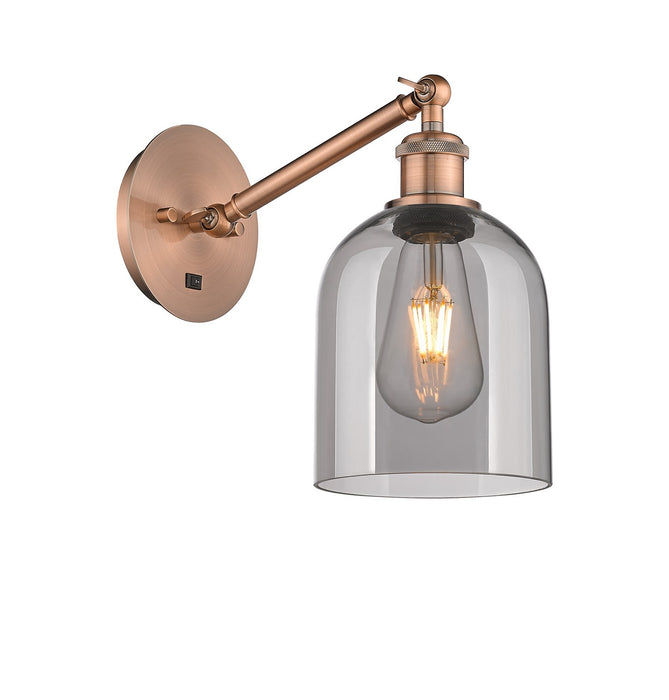 Innovations 317-1W-AC-G558-6SM One Light Wall Sconce, Antique Copper