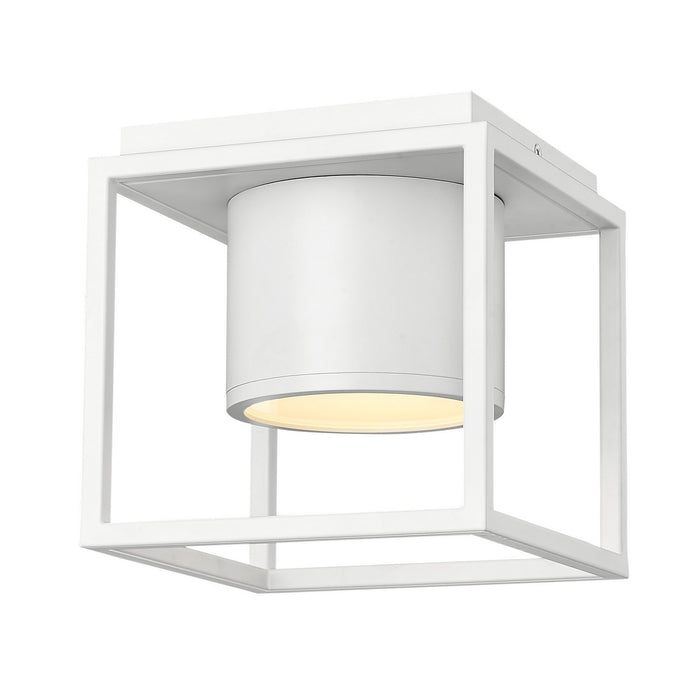 Golden 9092-FM7 WHT-WHT LED Flush Mount, Matte White