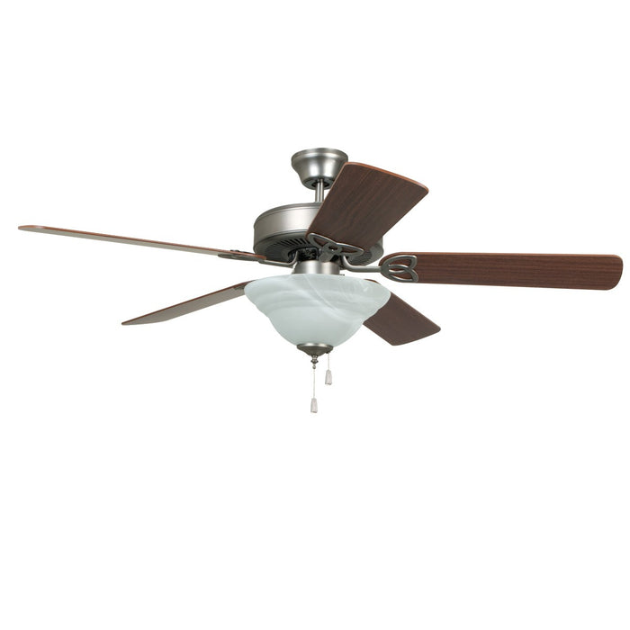 Craftmade BLD52BNK5C1 52" Ceiling Fan, Brushed Polished Nickel