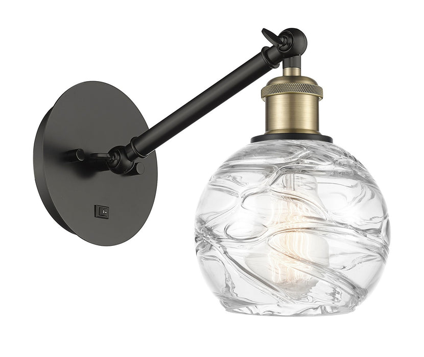Innovations 317-1W-BAB-G1213-6 One Light Wall Sconce, Black Antique Brass