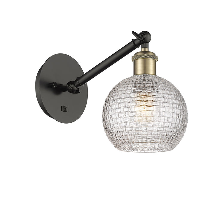 Innovations 317-1W-BAB-G122C-6CL One Light Wall Sconce, Black Antique Brass