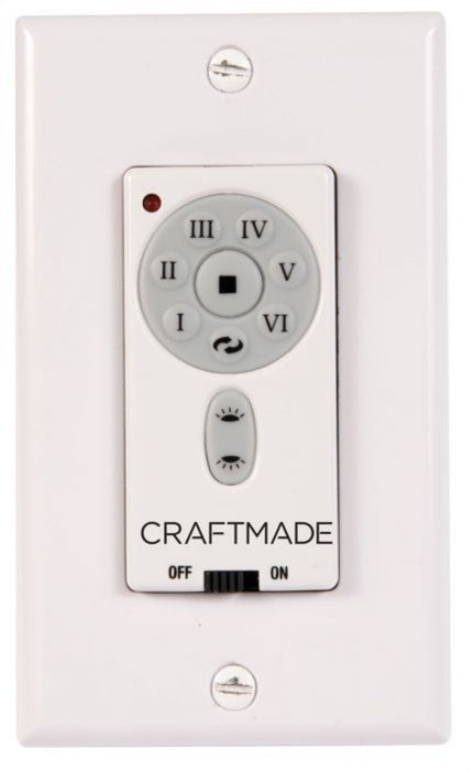 Craftmade IDC-WALL Intelligent DC Wall Control, Flat Black