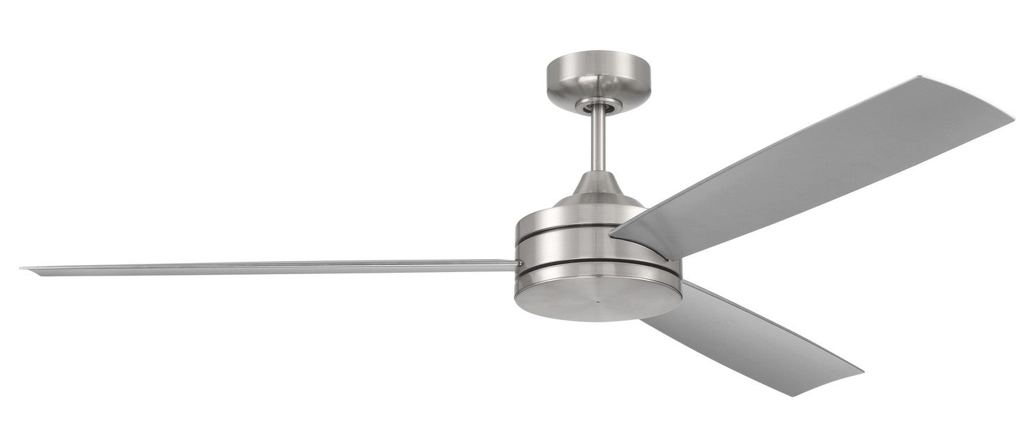 Craftmade INS62BNK3 62"Ceiling Fan, Brushed Polished Nickel